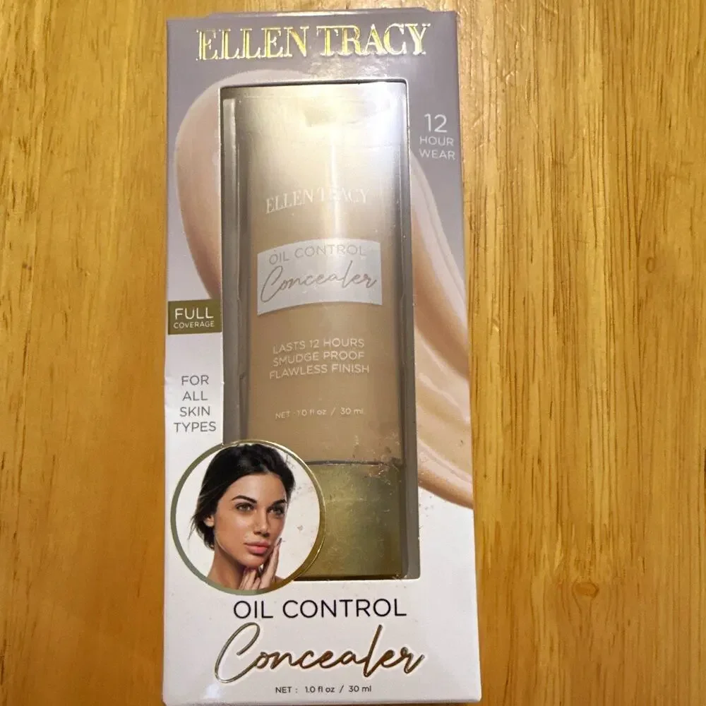 Ellen Tracy Oil Control Concealer Full Coverage Smudge Proof 1.0 fl oz